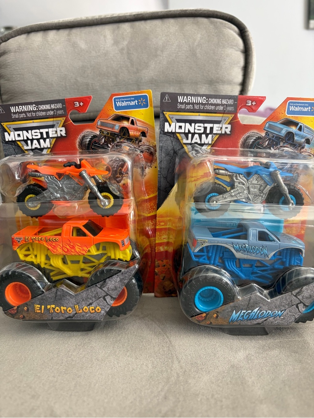 Monster Jam El Toro Loco & Megalodon with Bike